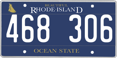 RI license plate 468306