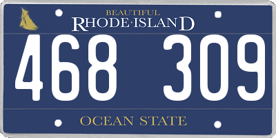 RI license plate 468309