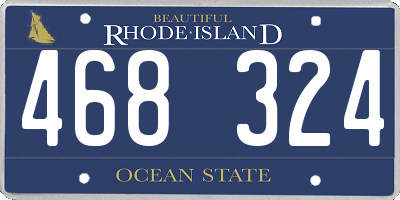 RI license plate 468324