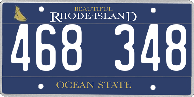 RI license plate 468348