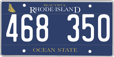 RI license plate 468350