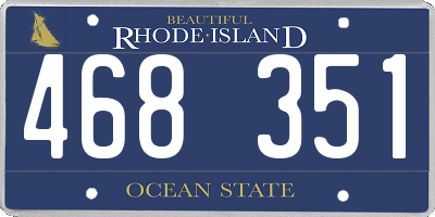 RI license plate 468351