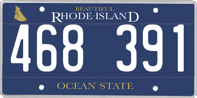 RI license plate 468391