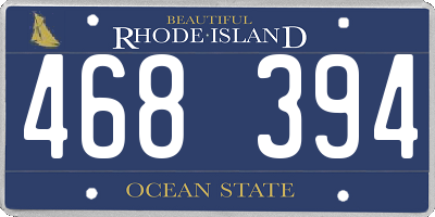 RI license plate 468394