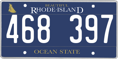 RI license plate 468397