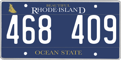 RI license plate 468409