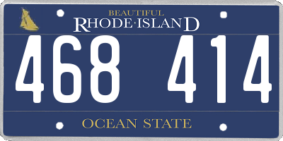 RI license plate 468414