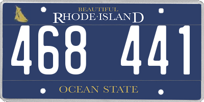 RI license plate 468441