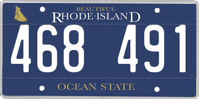 RI license plate 468491