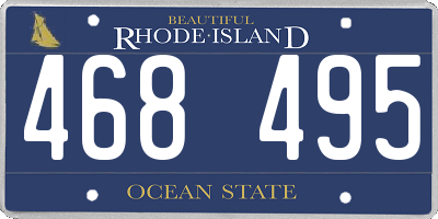 RI license plate 468495