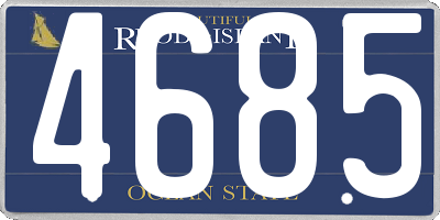 RI license plate 4685