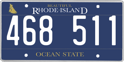 RI license plate 468511