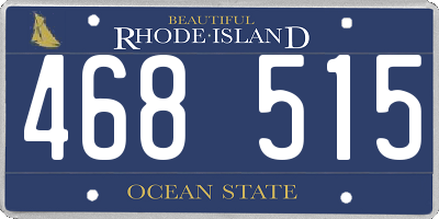 RI license plate 468515
