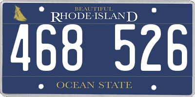 RI license plate 468526