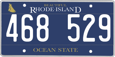 RI license plate 468529