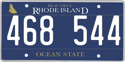 RI license plate 468544