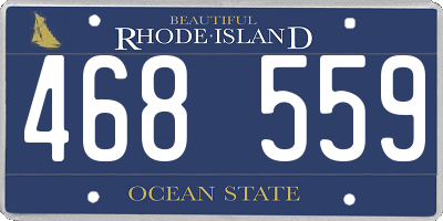 RI license plate 468559