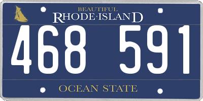 RI license plate 468591
