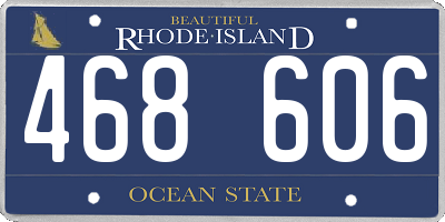 RI license plate 468606