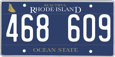 RI license plate 468609