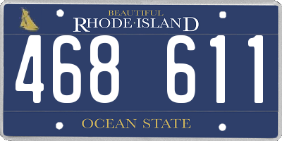 RI license plate 468611