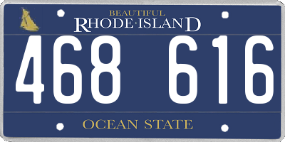 RI license plate 468616