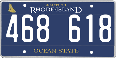 RI license plate 468618