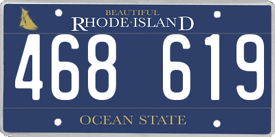 RI license plate 468619