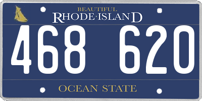 RI license plate 468620