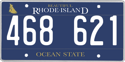 RI license plate 468621