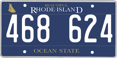RI license plate 468624