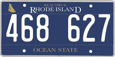 RI license plate 468627