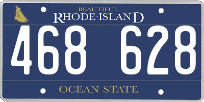 RI license plate 468628