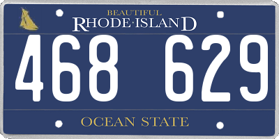 RI license plate 468629