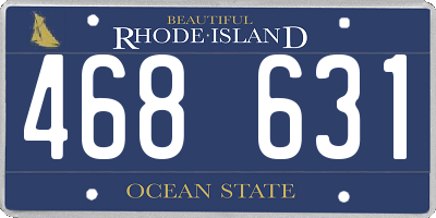 RI license plate 468631