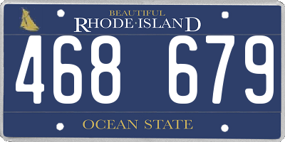 RI license plate 468679