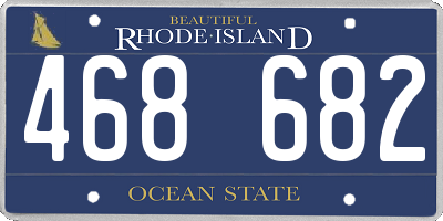 RI license plate 468682
