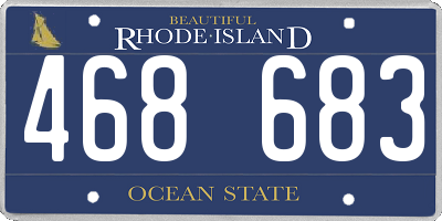 RI license plate 468683