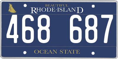 RI license plate 468687