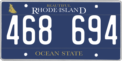 RI license plate 468694