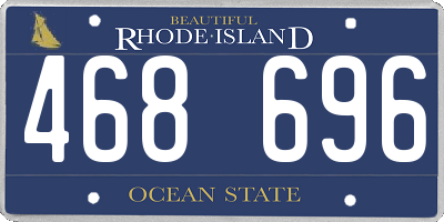 RI license plate 468696