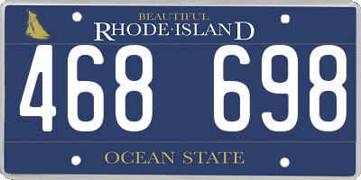 RI license plate 468698