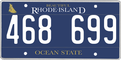 RI license plate 468699