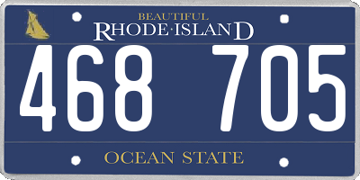 RI license plate 468705