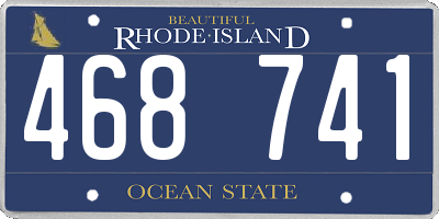 RI license plate 468741