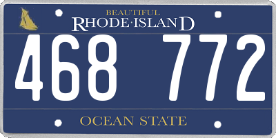 RI license plate 468772
