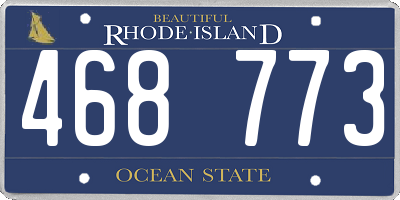 RI license plate 468773