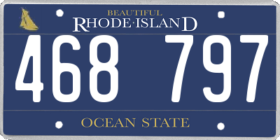 RI license plate 468797