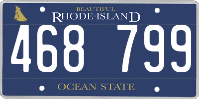 RI license plate 468799