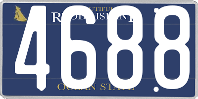 RI license plate 4688